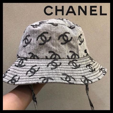 chanel pearl hair tie|Chanel bucket hat 2022.